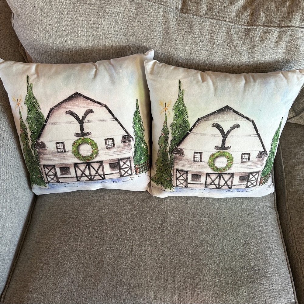 Yellowstone Dutton Decorative Throw Pillows with Inserts Set of 2 - Picture 9 of 9